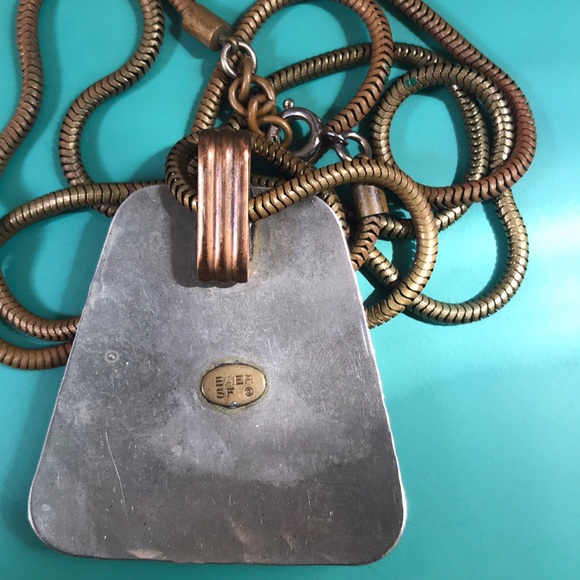 Vintage Majorie Baer SF  Mixed Metal Necklace - Picture 6 of 6